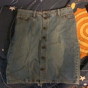 size 4 daisy fuentes jean skirt